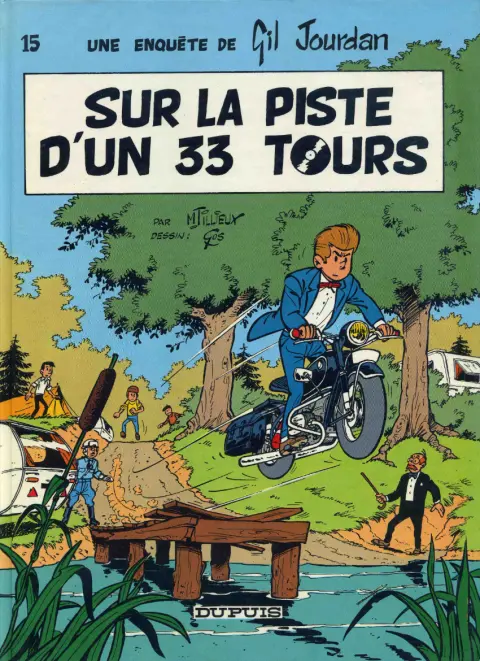 Couverture de l'album Gil Jourdan Tome 15 Sur la piste d'un 33 tours