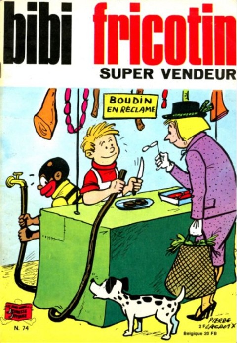 Couverture de l'album Bibi Fricotin 2e Série - Societé Parisienne d'Edition Tome 74 Bibi fricotin super vendeur