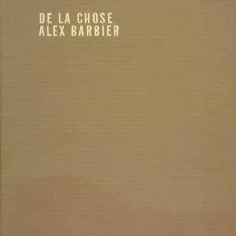 De la chose