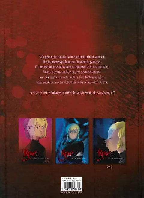Verso de l'album Rose Tome 2 Double sang