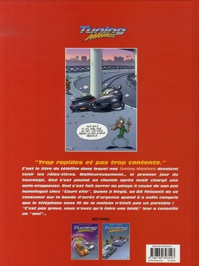Verso de l'album Tuning maniacs Tome 3