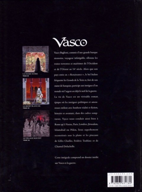 Verso de l'album Vasco Intégrale Livre 8