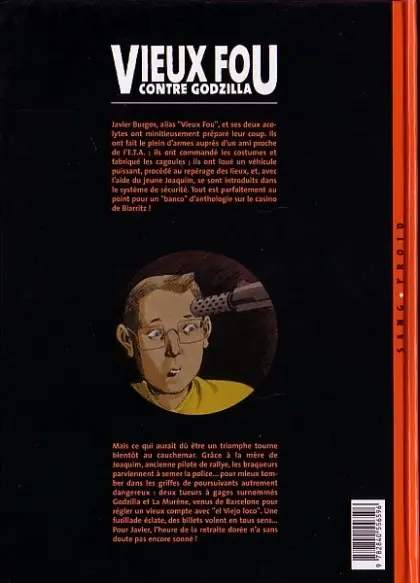 Verso de l'album Vieux Fou ! Tome 3 Vieux Fou contre Godzilla