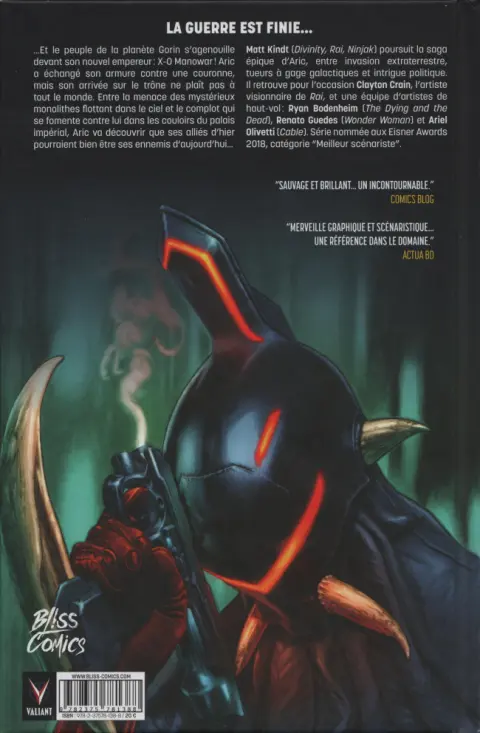 Verso de l'album X-O Manowar Tome 2 D'empereur à wisigoth