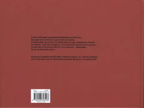 Verso de l'album Hors jeu