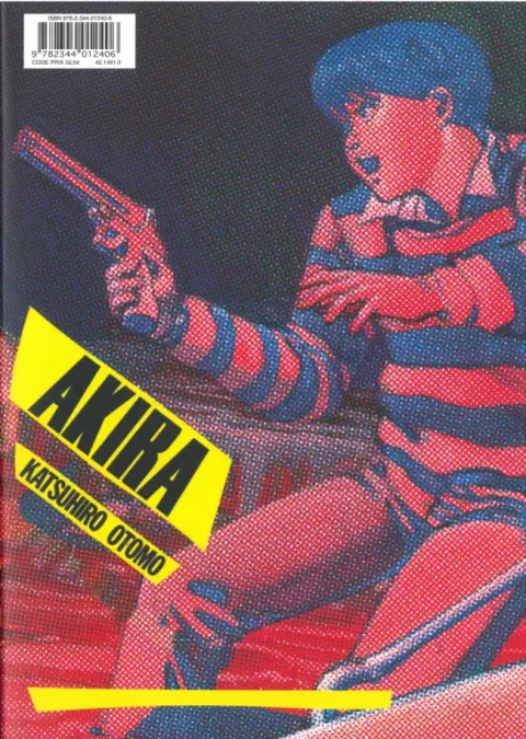 Verso de l'album Akira Tome 1 Tetsuo