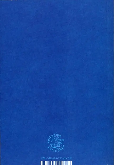 Verso de l'album Bleu