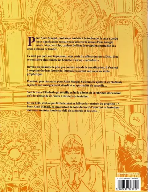 Verso de l'album Le Cœur couronné La Folle du Sacré-Cœur