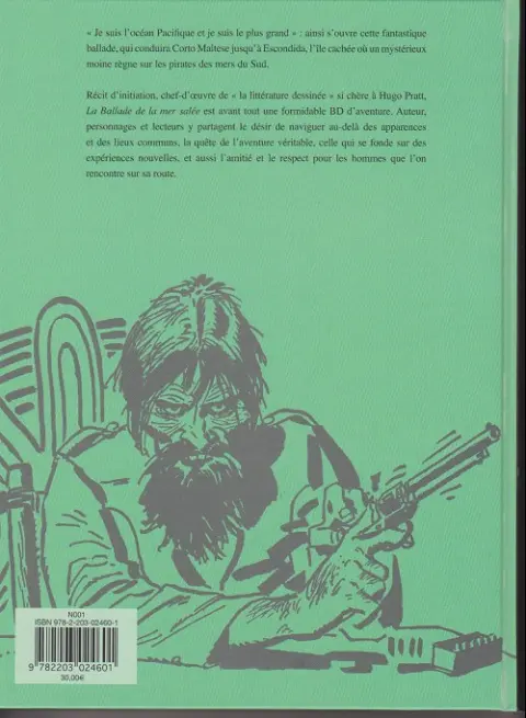 Verso de l'album Corto Maltese Tome 3 La ballade de la mer salée