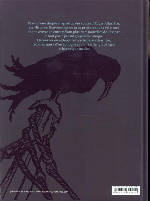Verso de l'album Histoires extraordinaires d'Edgar Poe Histoires extraordinaires d'Edgar Allan Poe