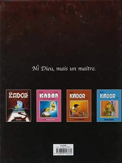 Verso de l'album Kador Tome 1