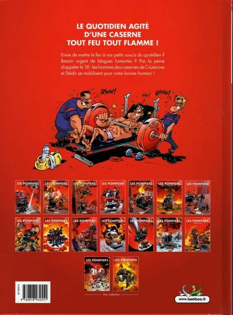 Verso de l'album Les Pompiers Tome 8 La Ligue des sapeurs-héros