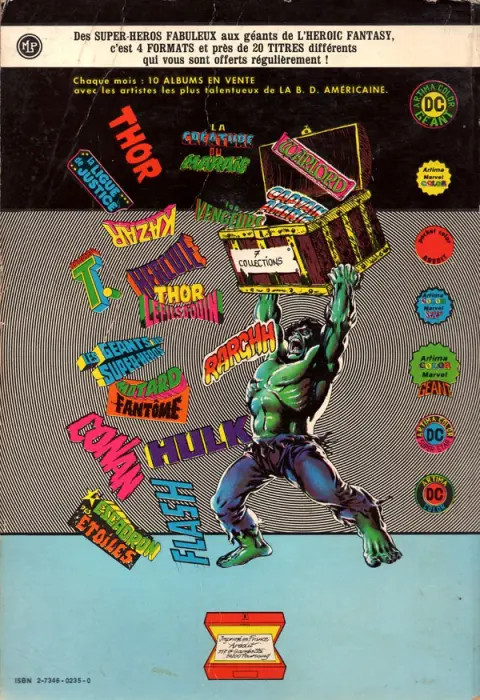 Verso de l'album Conan le barbare Album N° 2