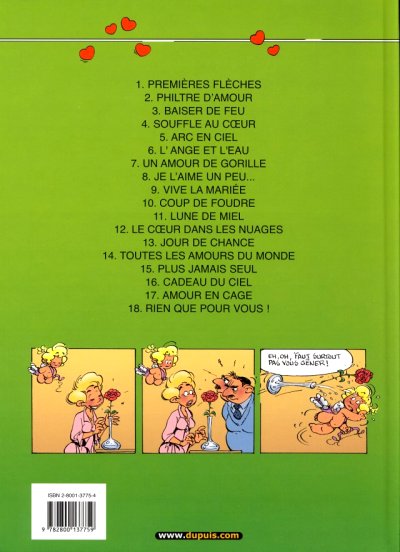 Verso de l'album Cupidon Tome 18 Rien que pour vous !