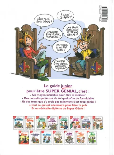 Verso de l'album Les guides junior Tome 13 Le guide junior pour être super génial