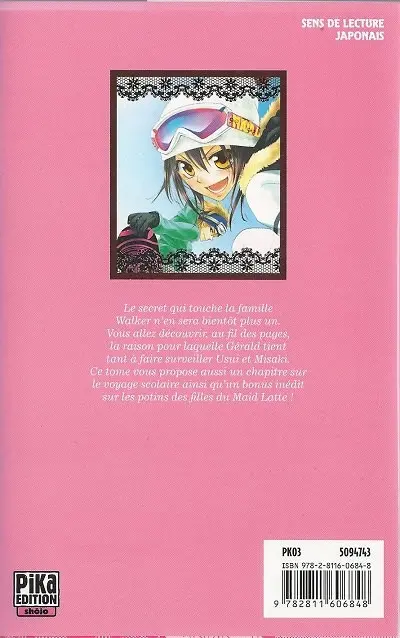 Verso de l'album Maid Sama ! 13