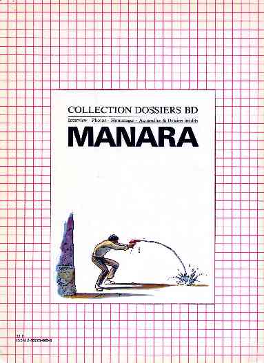 Verso de l'album Manara - Dossier de Vincenzo Mollica