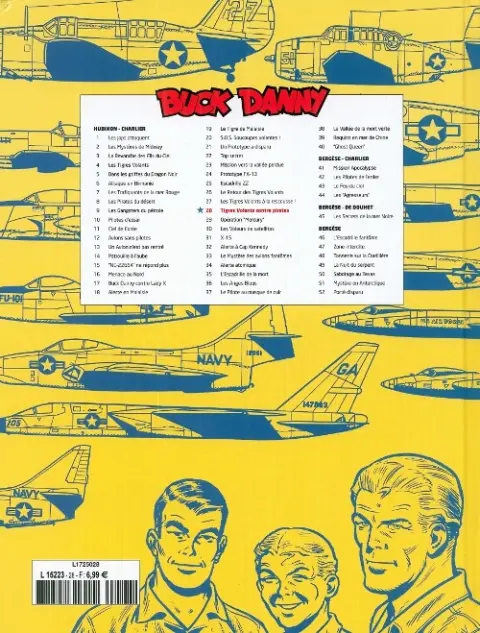 Verso de l'album Buck Danny Tome 28 Tigres Volants contre pirates