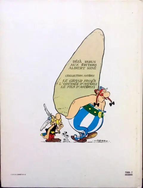 Verso de l'album Astérix Tome 27 Le fils d'Astérix