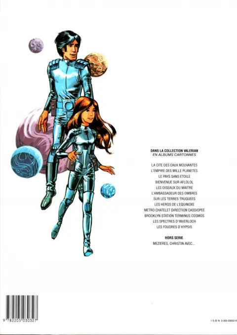 Verso de l'album Valérian Tome 12 Les Foudres D'Hypsis