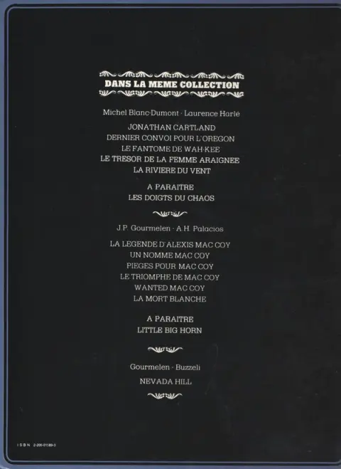 Verso de l'album Jonathan Cartland Tome 5 La rivière du vent