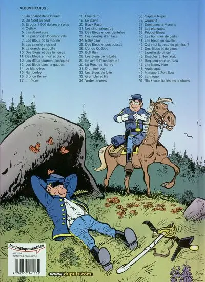 Verso de l'album Les Tuniques Bleues Tome 32 Les Bleus en folie