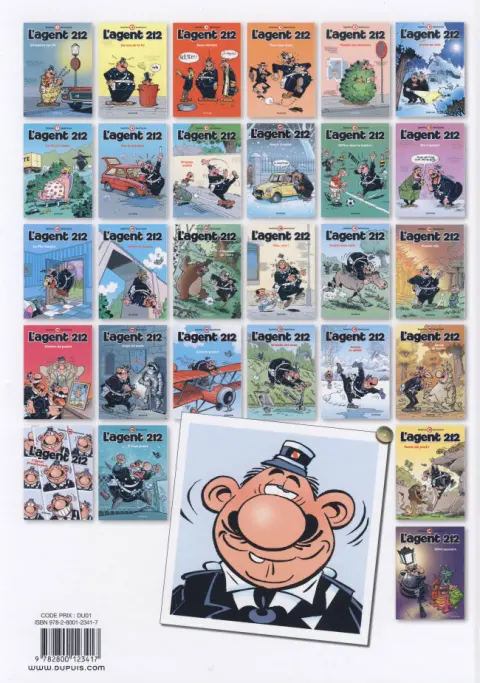 Verso de l'album L'Agent 212 Tome 18 Poulet rôti