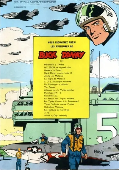 Verso de l'album Buck Danny Tome 19 Le Tigre de Malaisie