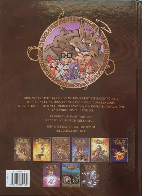 Verso de l'album Le Collège invisible Tome 2 Furor Draconis