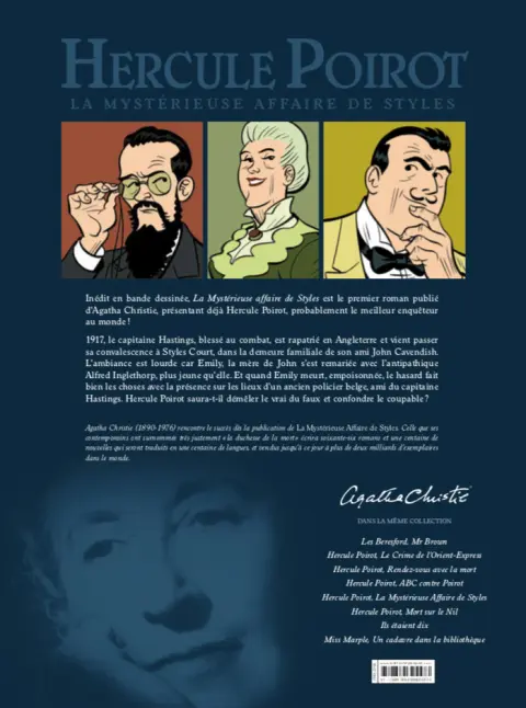 Verso de l'album Hercule Poirot Tome 5 La mystérieuse affaire de Styles