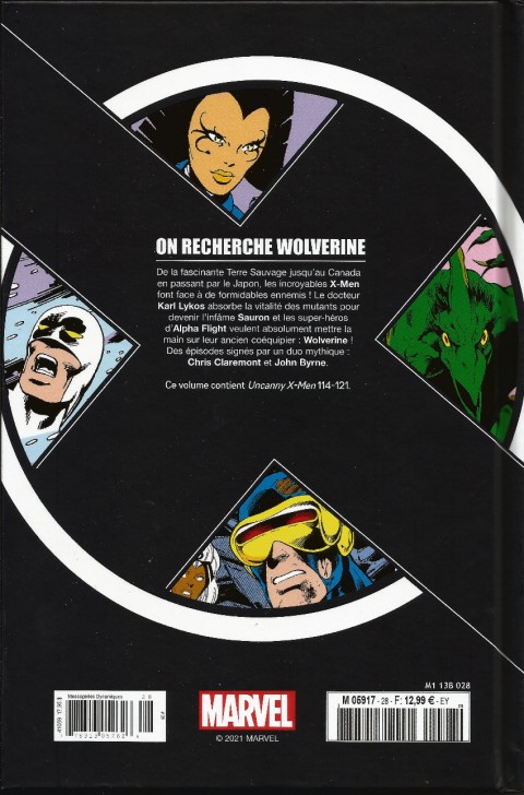 Verso de l'album X-Men - La Collection Mutante Tome 28 On recherche Wolverine