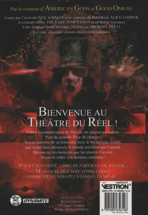 Verso de l'album The Last Temptation La Dernière Tentation
