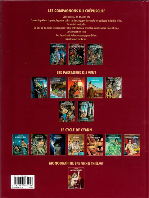 Verso de l'album Les Compagnons du crépuscule Tome 2 Les yeux d'étain de la ville glauque