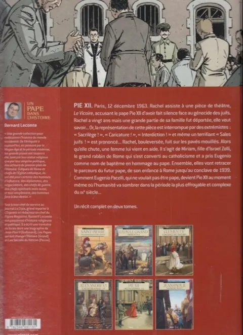 Verso de l'album Un pape dans l'histoire Tome 6 Pie XII - face au nazisme 1/2