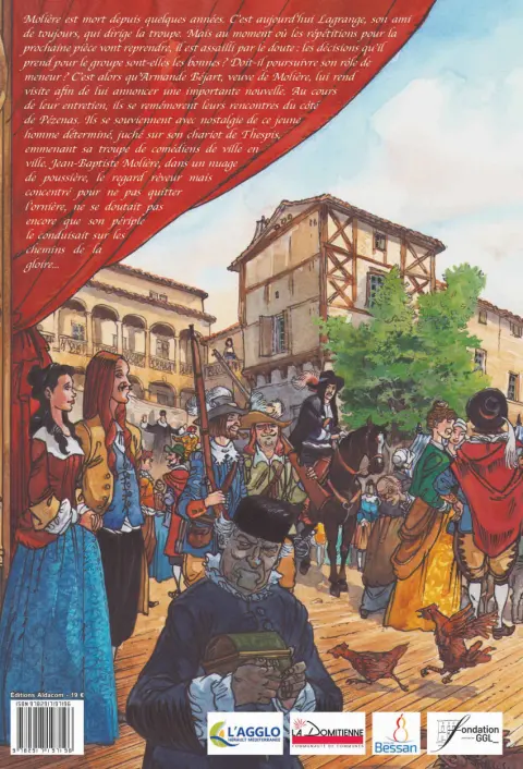 Verso de l'album Molière, l'impromptu de Pézenas