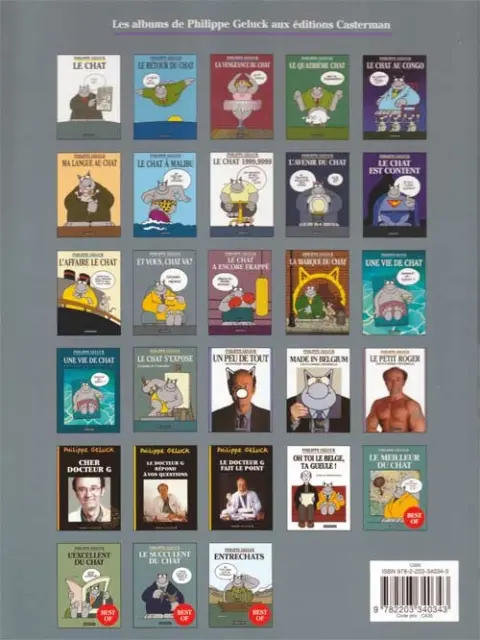 Verso de l'album Le Chat Tome 12 Et vous, Chat va?