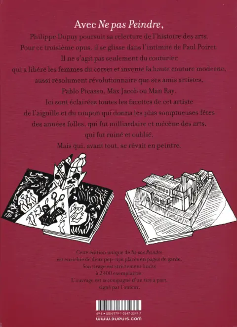 Verso de l'album Une histoire de l'art Tome 3 Ne pas peindre