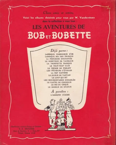 Verso de l'album Bob et Bobette Tome 11 Le loup qui rit