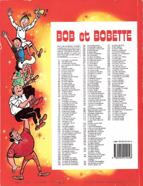 Verso de l'album Bob et Bobette Tome 176 Les rapaces