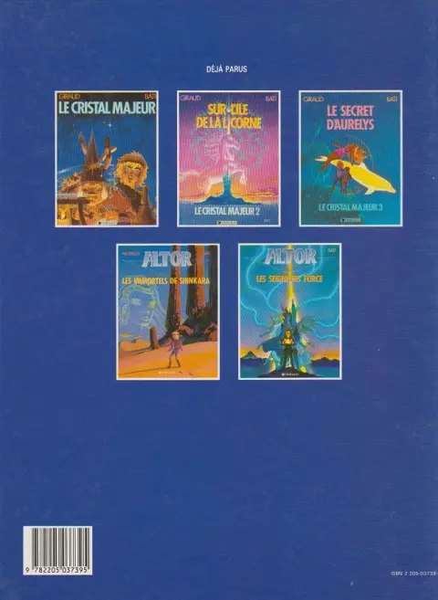 Verso de l'album Altor Tome 3 Le secret d'Aurelys