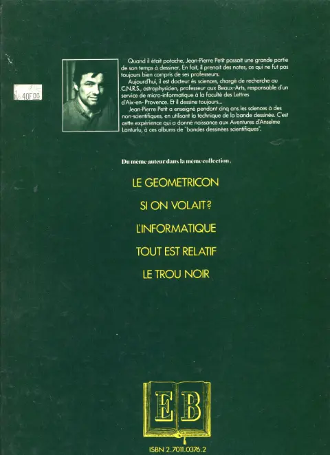 Verso de l'album Les aventures d'Anselme Lanturlu Tome 1 L'informagique
