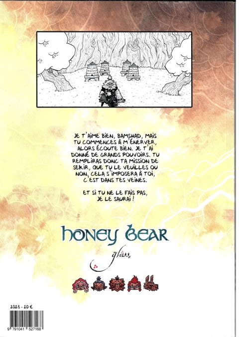 Verso de l'album Honey Bear Tome 1 Sonate pour un Sekir