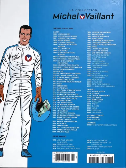 Verso de l'album Michel Vaillant La Collection 61 Une histoire de fous