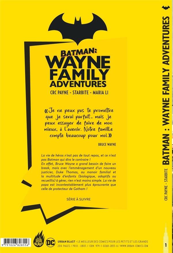 Verso de l'album Batman - Wayne Family Adventures Tome 1