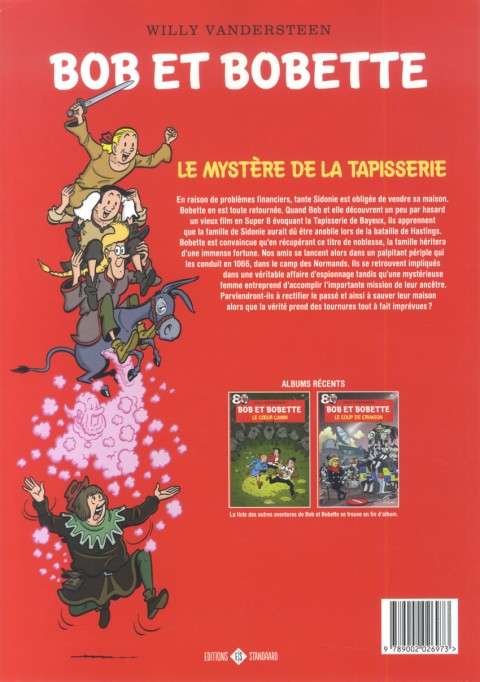 Verso de l'album Bob et Bobette Tome 381 Le mystère de la tapisserie