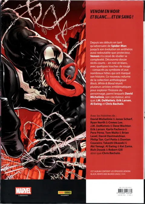 Verso de l'album Venom - Black, White & Blood Black, White & Blood