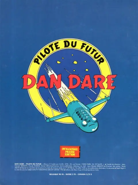 Verso de l'album Dan Dare Album N° 2