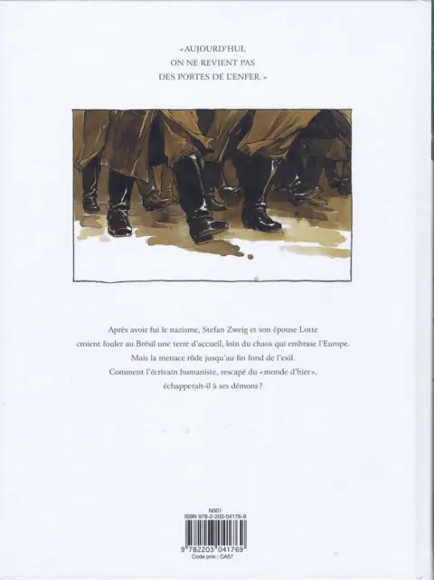 Verso de l'album Les Derniers jours de Stefan Zweig