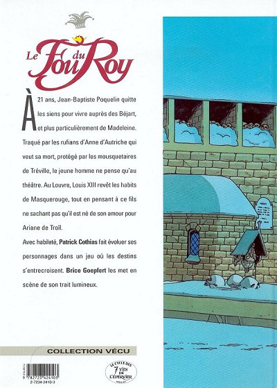 Verso de l'album Le Fou du Roy Tome 5 Le masque et la plume