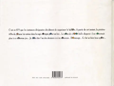 Verso de l'album Histoire en images